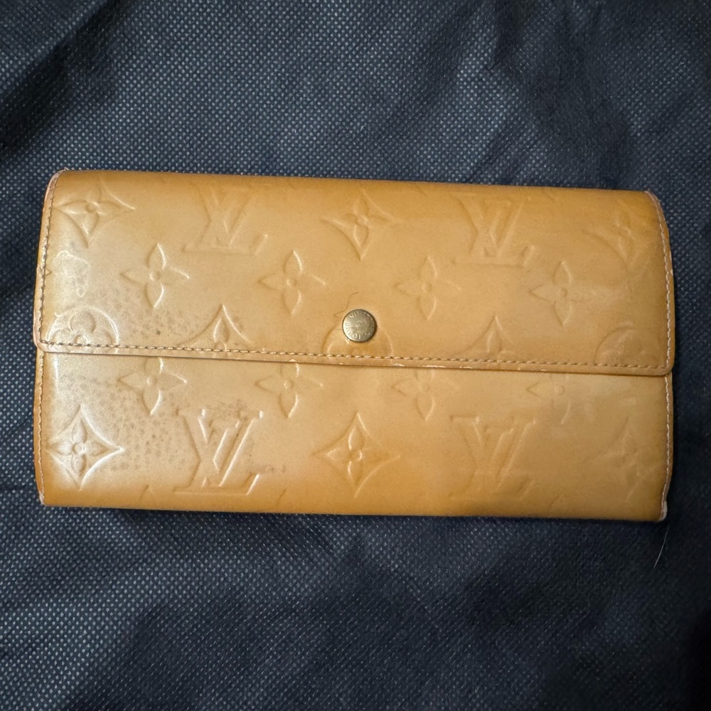 Louis Vuitton Tan Monogram Vernis Continental Wallet